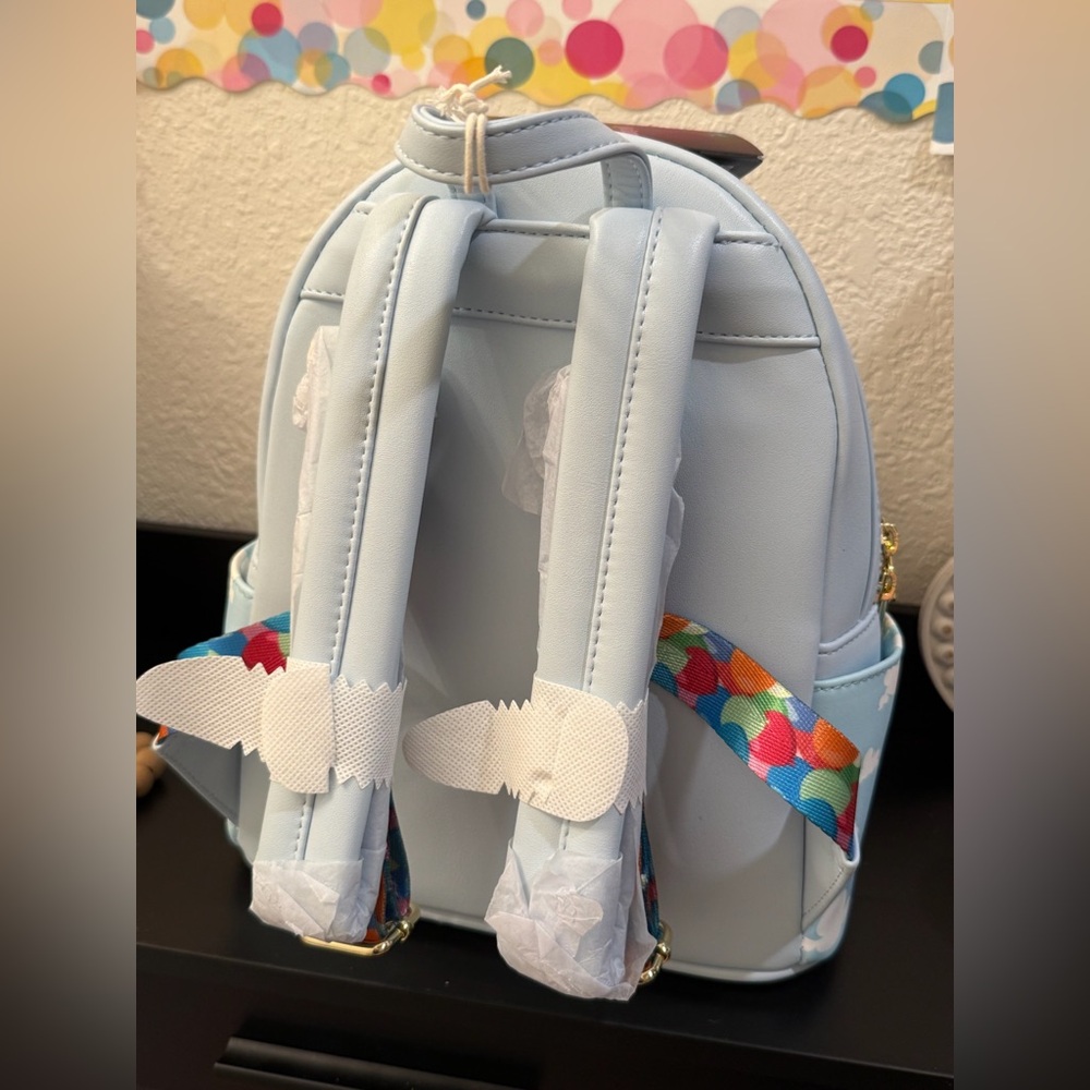 Loungefly Disney Pixar Up Carl & Ellie Balloon Mini Backpack with coin purse - Picture 4 of 5